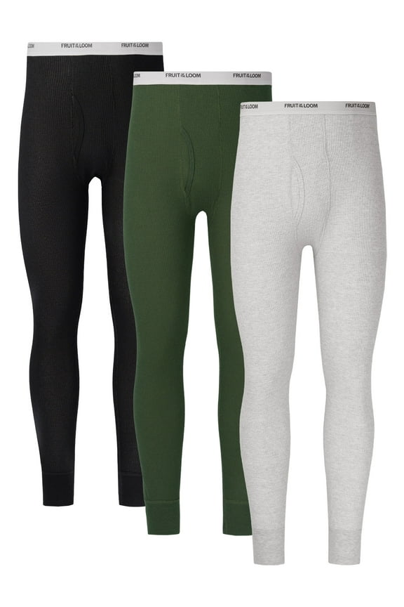 Men's Thermal Waffle Underwear Bottom, 3-pack, Sizes S-5XL