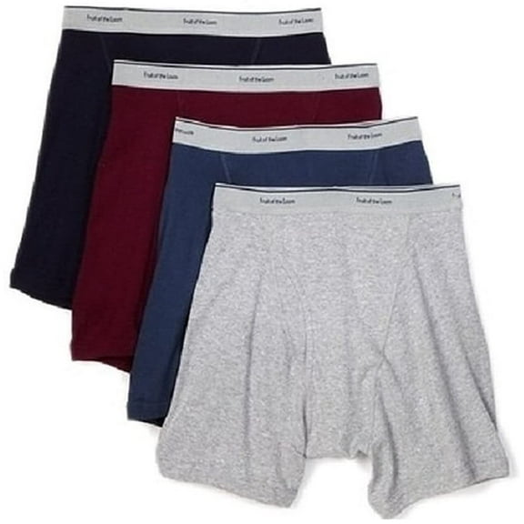 Fruit of the Loom Men's Traditional Fly Assorted Boxer Briefs Pack of 6, 2XL