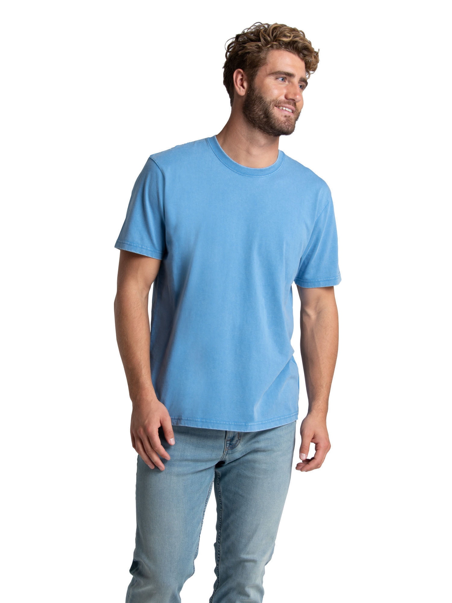 Fruit of the Loom Men's Ultra-Soft Garment Dyed Crewneck T-Shirt