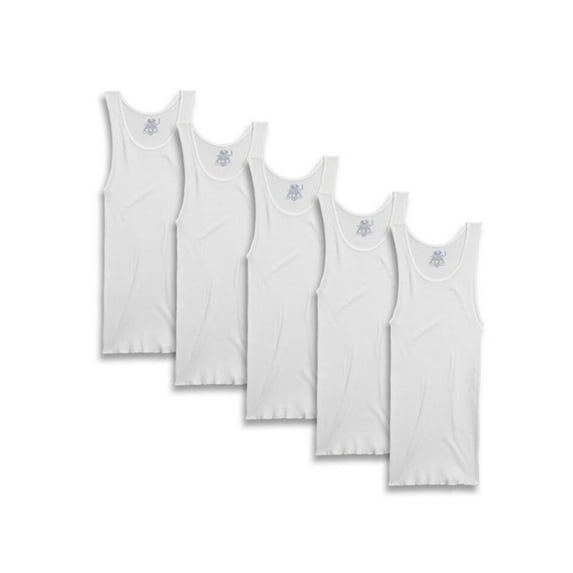 Fruit of the Loom Men's Undershirt Solid White, XXXL 54" - 56" Chest