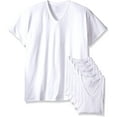 thumbnail image 1 of Fruit of the Loom Men's V-Neck T-Shirts 6-Pack Sizes S, L, XL, 2X, 3X, 1 of 1