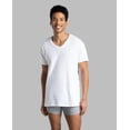 thumbnail image 1 of Fruit of the Loom Men's V-Neck Tee 3 Pack, White, XXX-Large(Pack of 3), 1 of 3