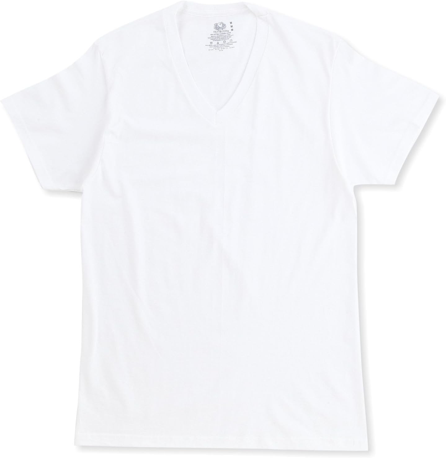 Fruit of the Loom Men's V-Neck Tee 3 Pack, White, XXX-LargePack of 3