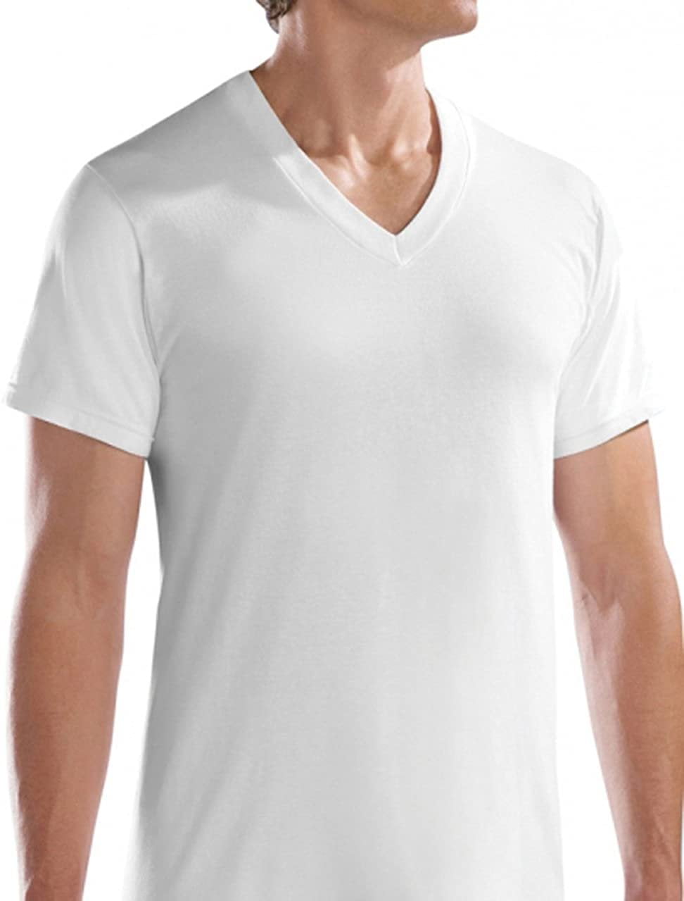 Fruit of the Loom Men's V-Neck White T-Shirts Multi Pack - Walmart.com