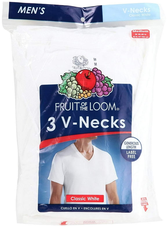 Fruit The Loom Men's V Neck T Shirts