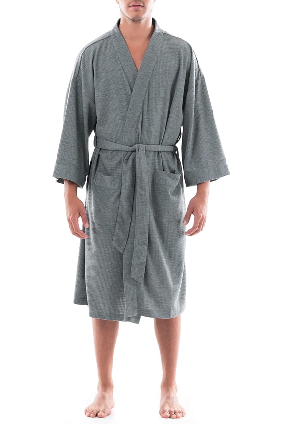 Men's Waffle Kimono Robe
