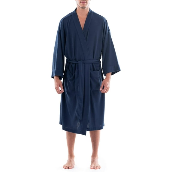 Fruit of the Loom Men's Waffle Kimono Robe
