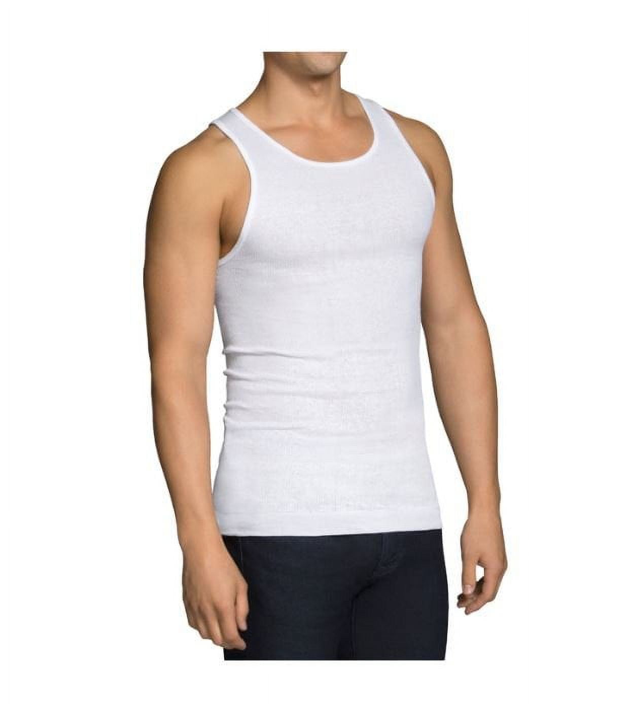 Fruit of the Loom Men's White A-Shirts 6 Pack, S