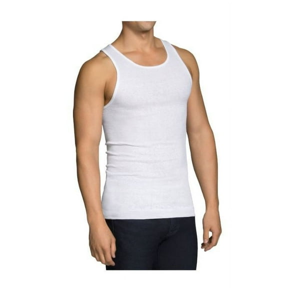 Fruit of the Loom Men's White A-Shirts 6 Pack, S