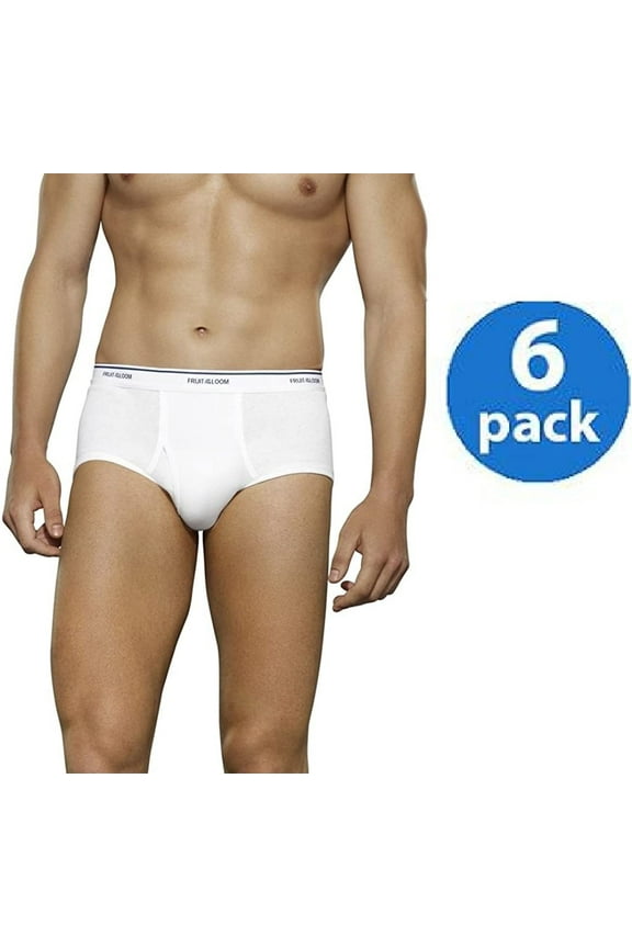 Men's White Briefs 100% Cotton Underwear,7 Pack,2X-Large