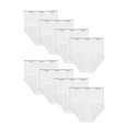 thumbnail image 1 of Fruit of the Loom Men's White Briefs, 8-Pack, 1 of 12