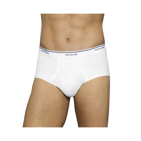 Fruit of the Loom Men's White Briefs 9-Pack 100% Cotton Sizes L-3XL