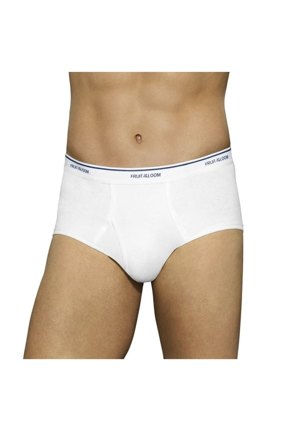 Men's White Briefs 9-Pack 100% Cotton Sizes L-3XL