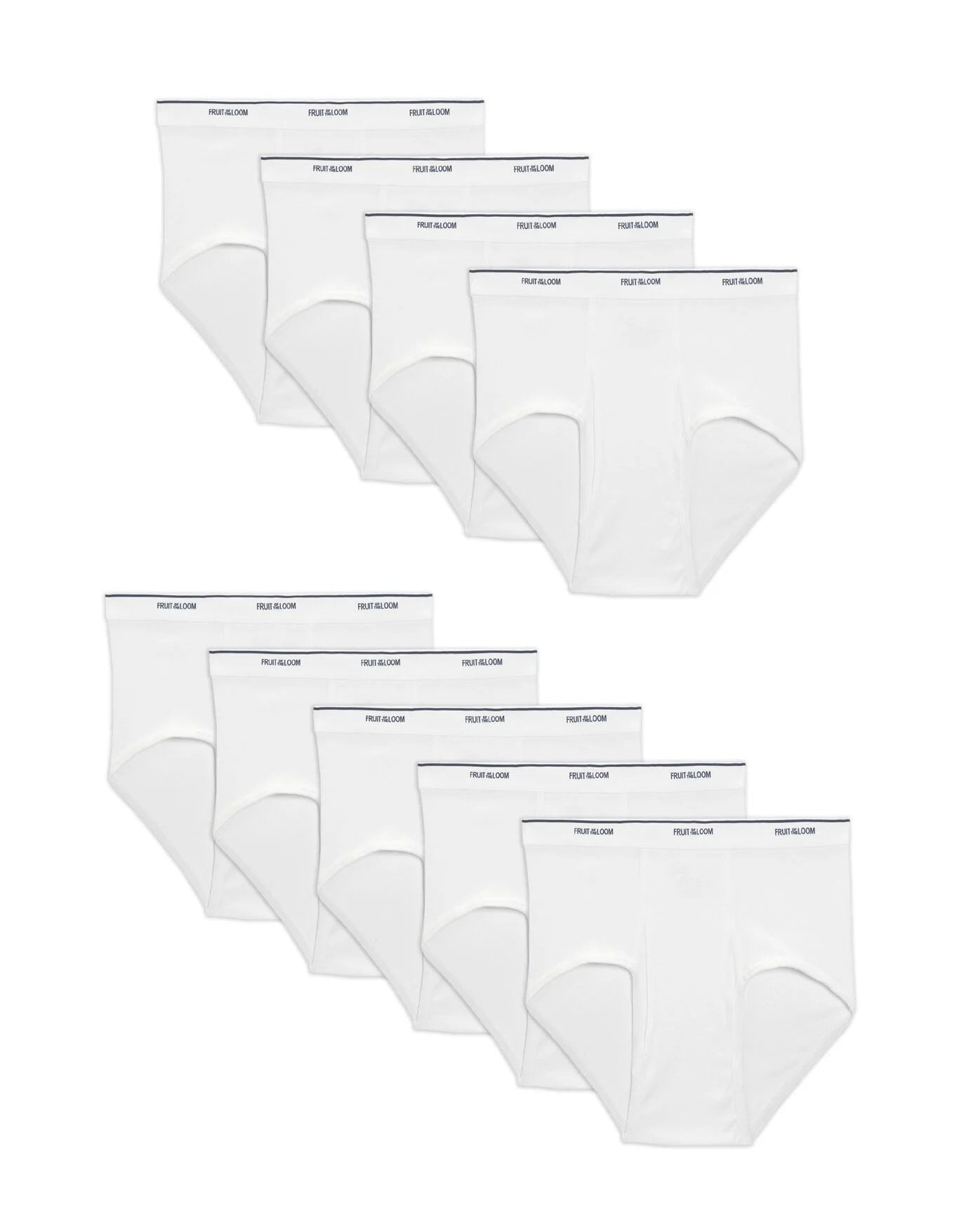 Fruit Of The Loom Men's Boxer Briefs 4-Pack - 100% Cotton, Comfort Fit, Reinforced Bands, White (Medium) - View #5