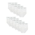 thumbnail image 1 of Fruit of the Loom Men's White Briefs, 9-Pack, 1 of 11
