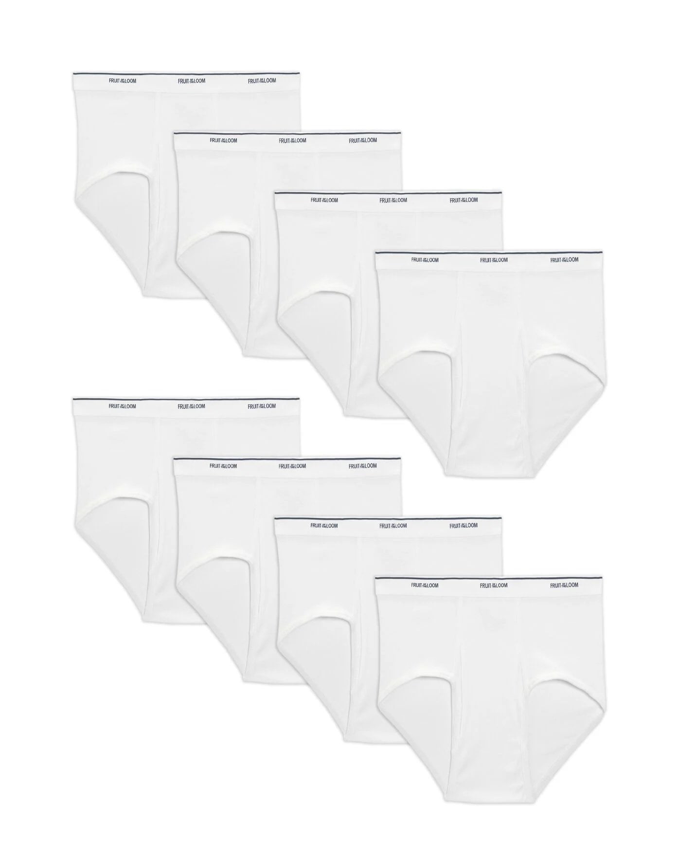 Fruit of the Loom Men's 7-Pack Basic Brief, White, Small at