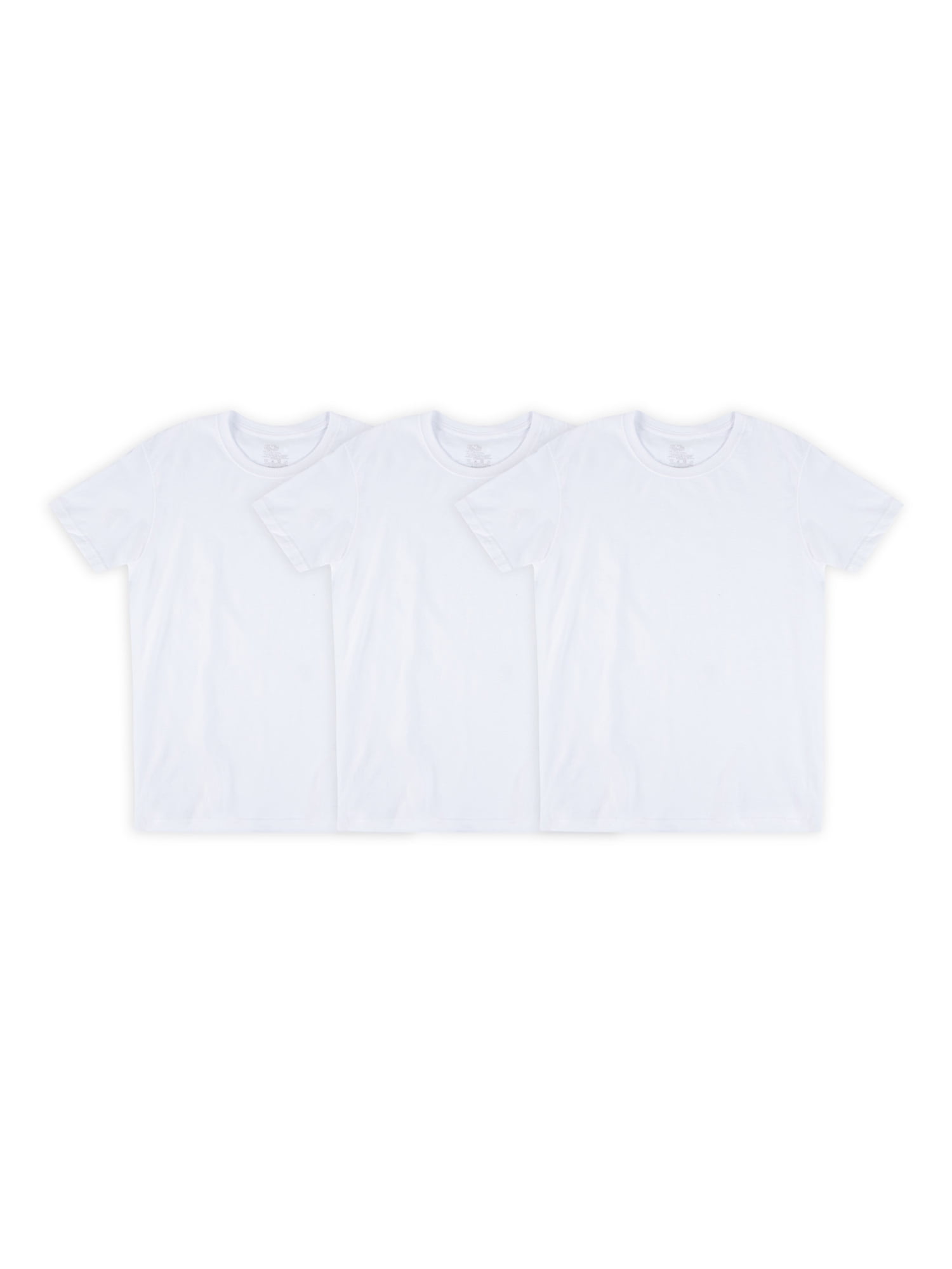 Fruit of the Loom Men's Crafted Comfort Crew Undershirts, 3Pack