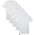 thumbnail image 1 of Fruit of the Loom Men's White Crew-Neck Undershirts Cotton T-shirts, 6 Pack, 1 of 5