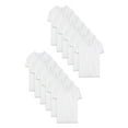 Fruit of the Loom Men's White VNeck Undershirt, 12 Pack