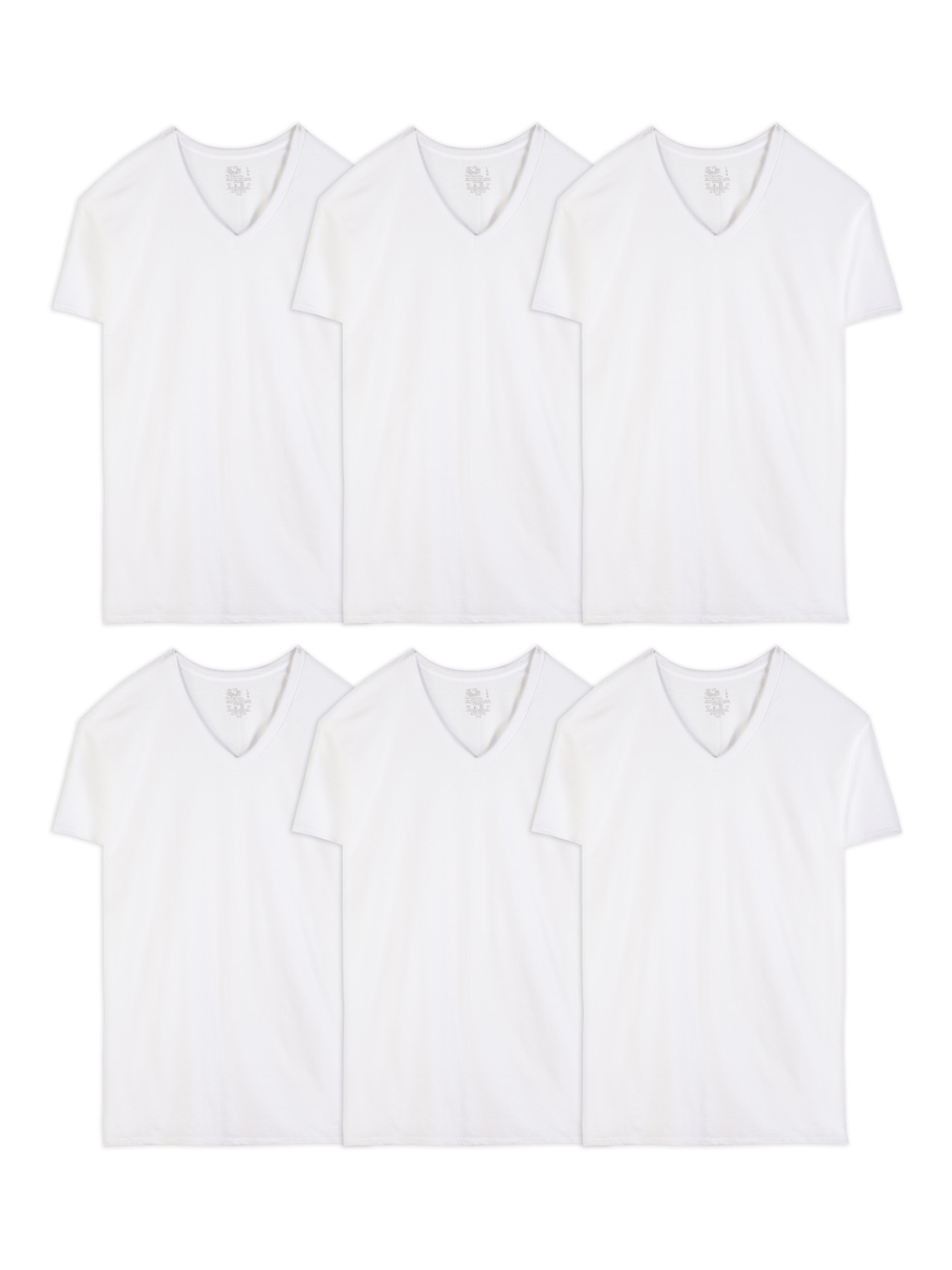 Hanes Men's Super Value Pack White VNeck Undershirts, 10 Pack
