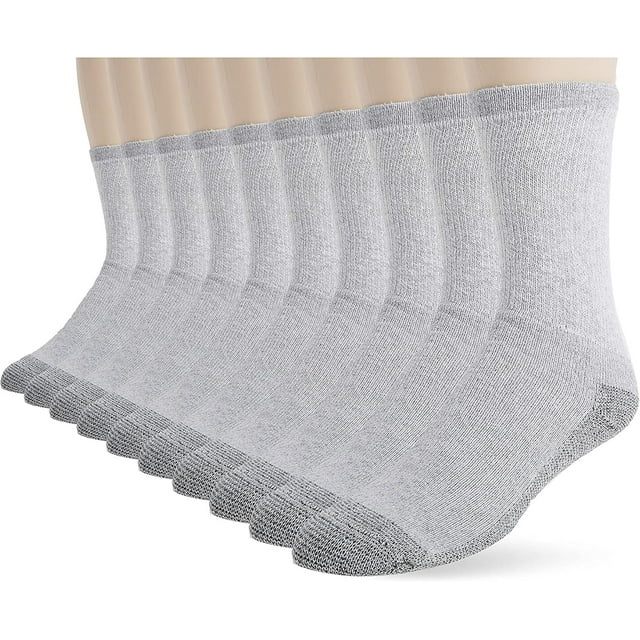 Fruit of the Loom Men's Workgear Durable Tube Socks with Arch Support