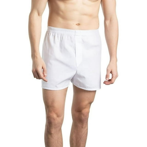 Fruit of the Loom Men's Woven Boxers White , 5-Pack