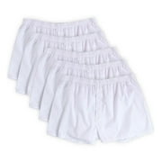 Fruit of the Loom Men's Boxer Underwear, White (5 Pack)