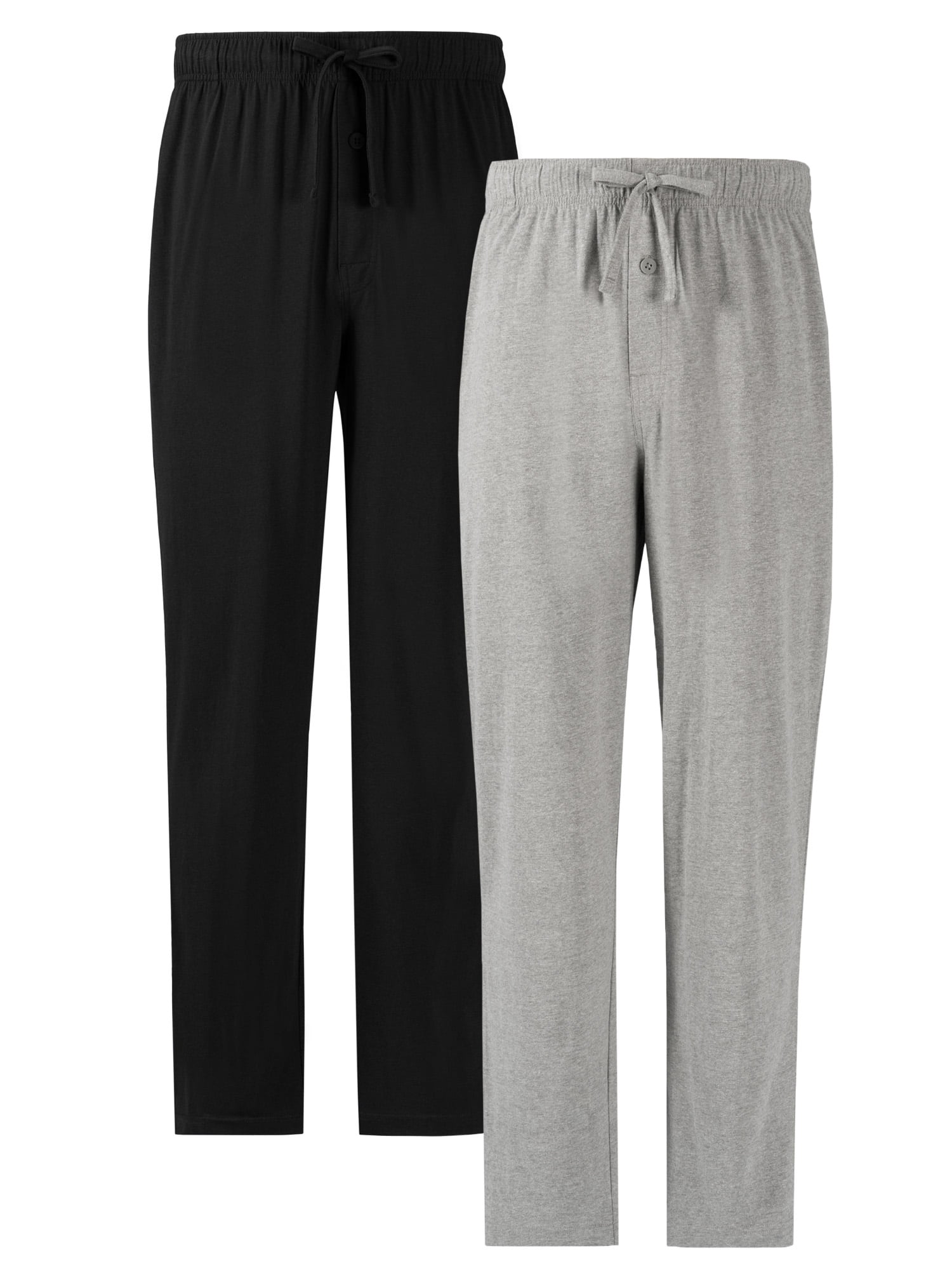 Fruit of the Loom Men's and Big Men's 2-Pack Jersey Knit Sleep Pant, Sizes S-6XL and Tall Sizes