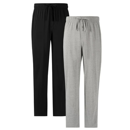 Fruit of the Loom Men's and Big Men's 2-Pack Jersey Knit Sleep Pant, Sizes S-6XL and Tall Sizes