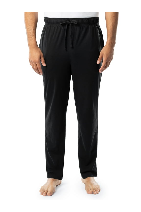 Men's and Big Men's 2-Pack Jersey Knit Sleep Pant, Sizes S-6XL and Tall Sizes