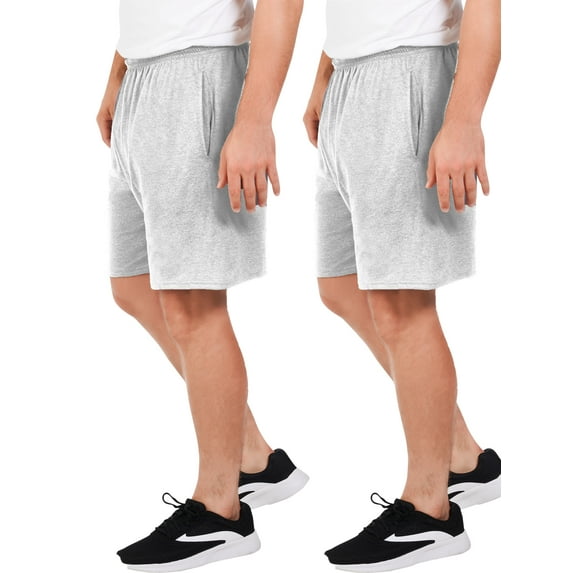 Fruit of the Loom Men’s and Big Men's 360 Breathe Jersey Shorts, Up to Size 4XL, 2 Pack