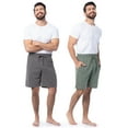 thumbnail image 1 of Fruit of the Loom Men's and Big Men’s Breathable Mesh 2-Pack Knit Sleep Pajama Short, S-2XL, 1 of 15