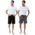 thumbnail image 1 of Fruit of the Loom Men's and Big Men’s Breathable Mesh 2-Pack Knit Sleep Pajama Short, S-2XL, 1 of 14