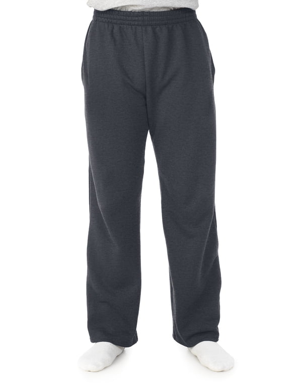 Men's and Big Men's Fleece Open Bottom Sweatpant with Pockets