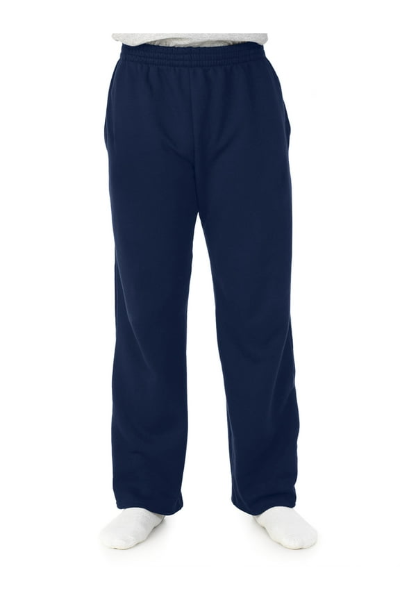 Men's and Big Men's Fleece Open Bottom Sweatpant with Pockets