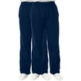thumbnail image 1 of Fruit of the Loom Men's and Big Men's Fleece Open Bottom Sweatpants, 2 Pack, 1 of 7