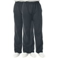 thumbnail image 1 of Fruit of the Loom Men's and Big Men's Fleece Open Bottom Sweatpants, 2 Pack, 1 of 7