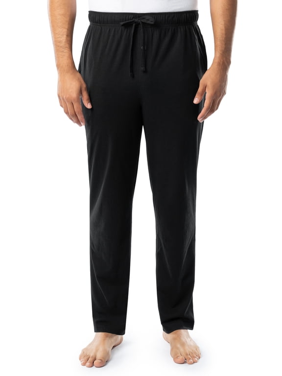 Men's and Big Men's Jersey Knit Pajama Pants, Sizes S-6XL