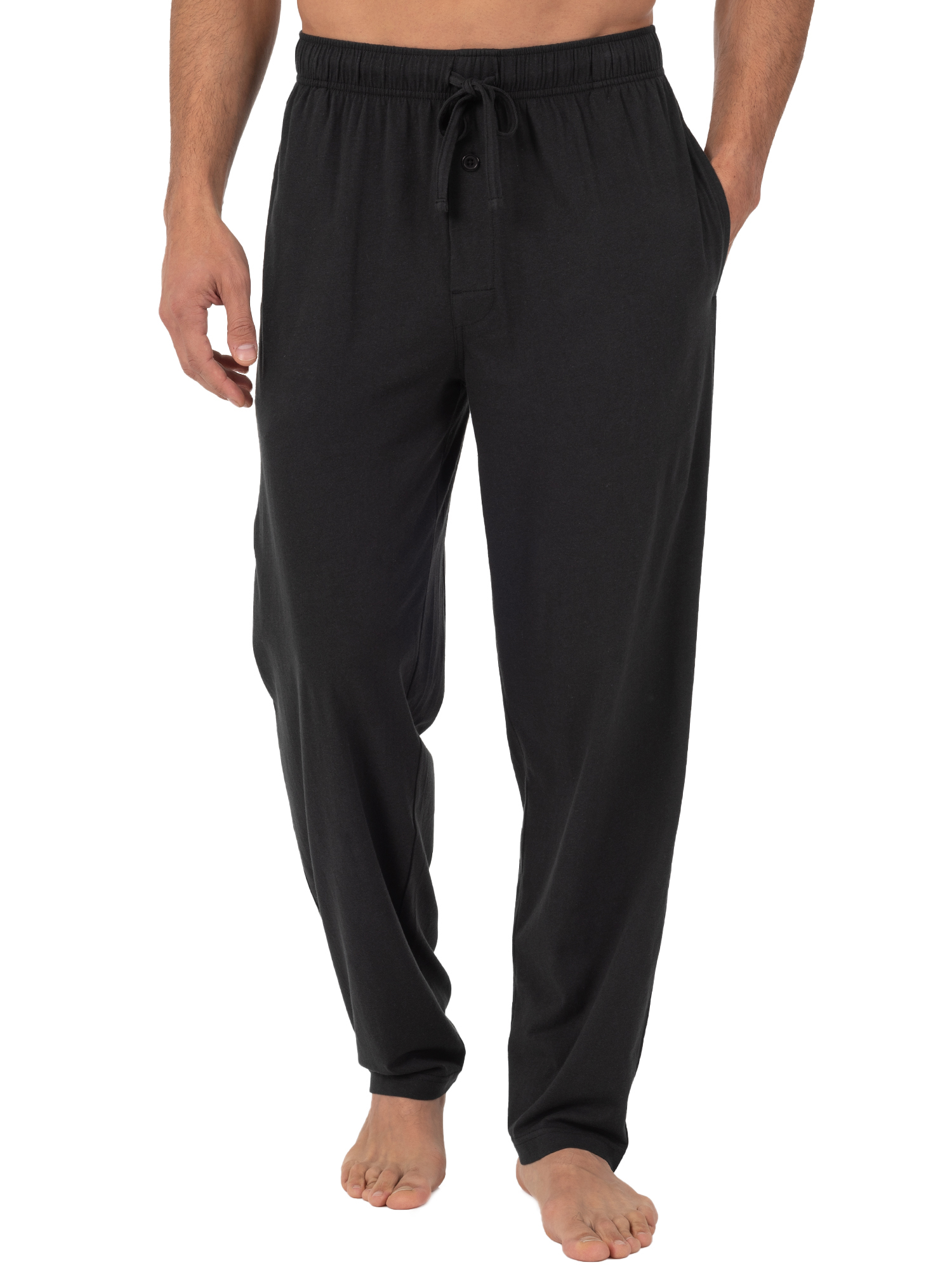 Fruit of the Loom Men's and Big Men's Jersey Knit Pajama Pants, Sizes S-6XL - image 1 of 9