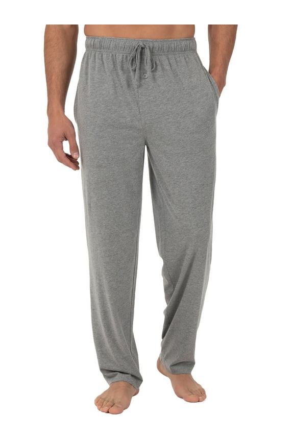 Men's and Big Men's Jersey Knit Pajama Pants, Sizes S-6XL