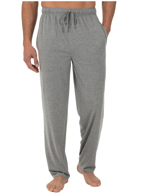 Men's and Big Men's Jersey Knit Pajama Pants, Sizes S-6XL