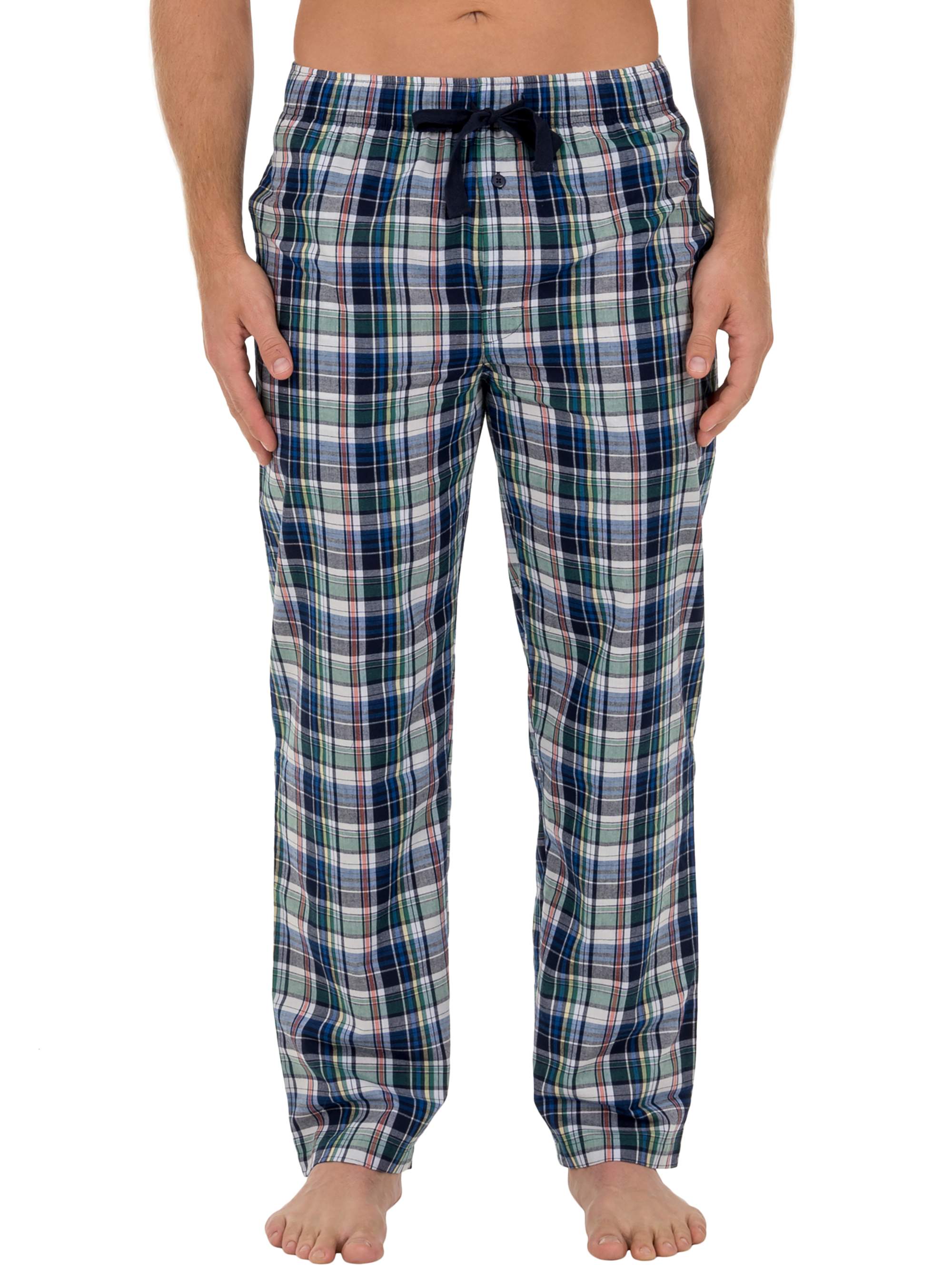 Fruit of the Loom Men's and Big Men's Microsanded Woven Plaid Pajama Pants, Sizes S-6XL & LT-3XLT - image 1 of 5