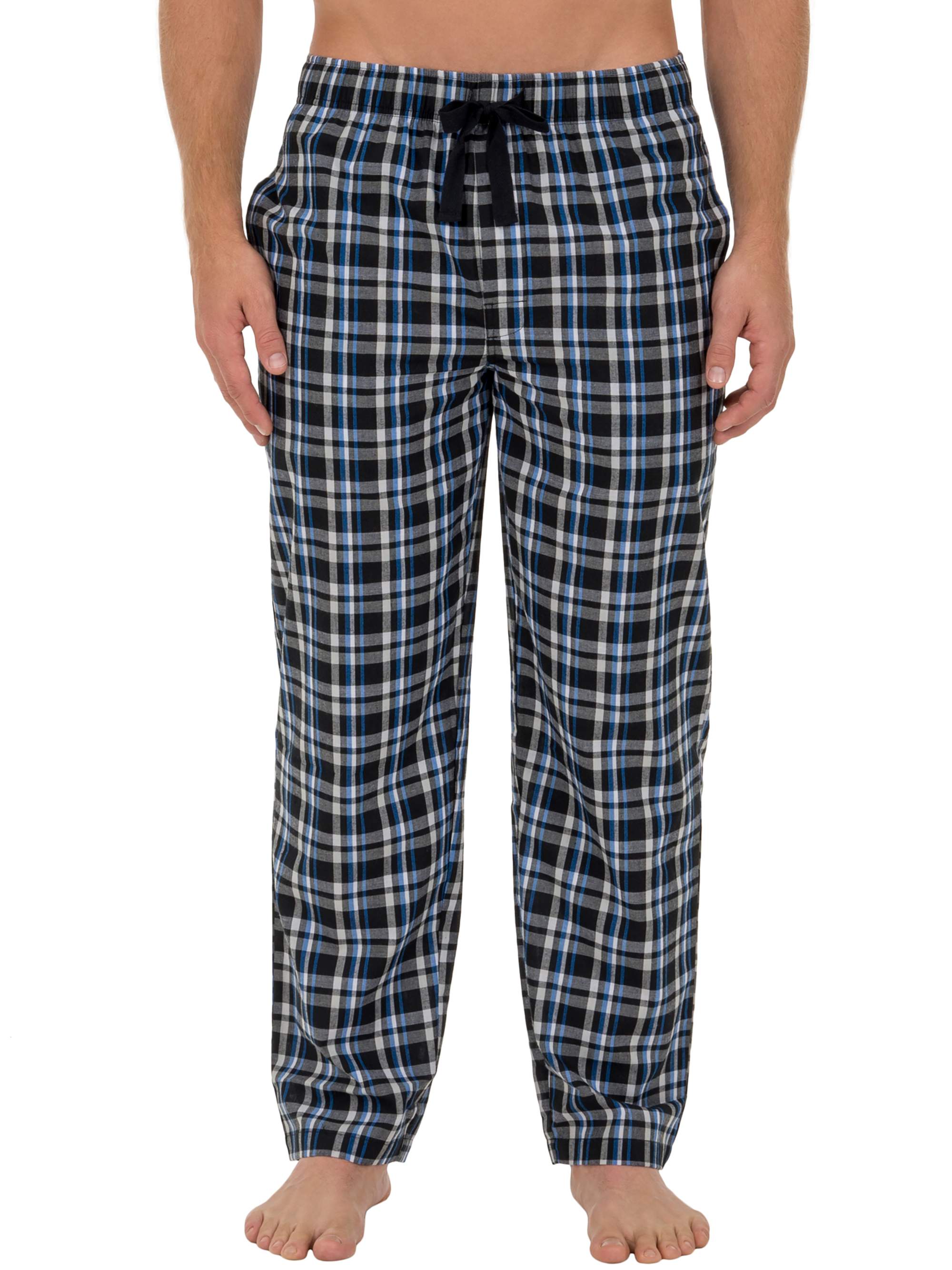 Fruit of the Loom Men's and Big Men's Microsanded Woven Plaid Pajama Pants, Sizes S-6XL & LT-3XLT - image 1 of 2