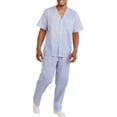 thumbnail image 1 of Fruit of the Loom Short Sleeve V-Neck Solid Pajamas (Men's or Men's Big & Tall) 2 Piece Set, Sizes S-5XL, 1 of 4