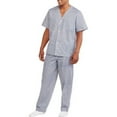 thumbnail image 1 of Fruit of the Loom Short Sleeve V-Neck Solid Pajamas (Men's or Men's Big & Tall) 2 Piece Set, Sizes S-5XL, 1 of 1