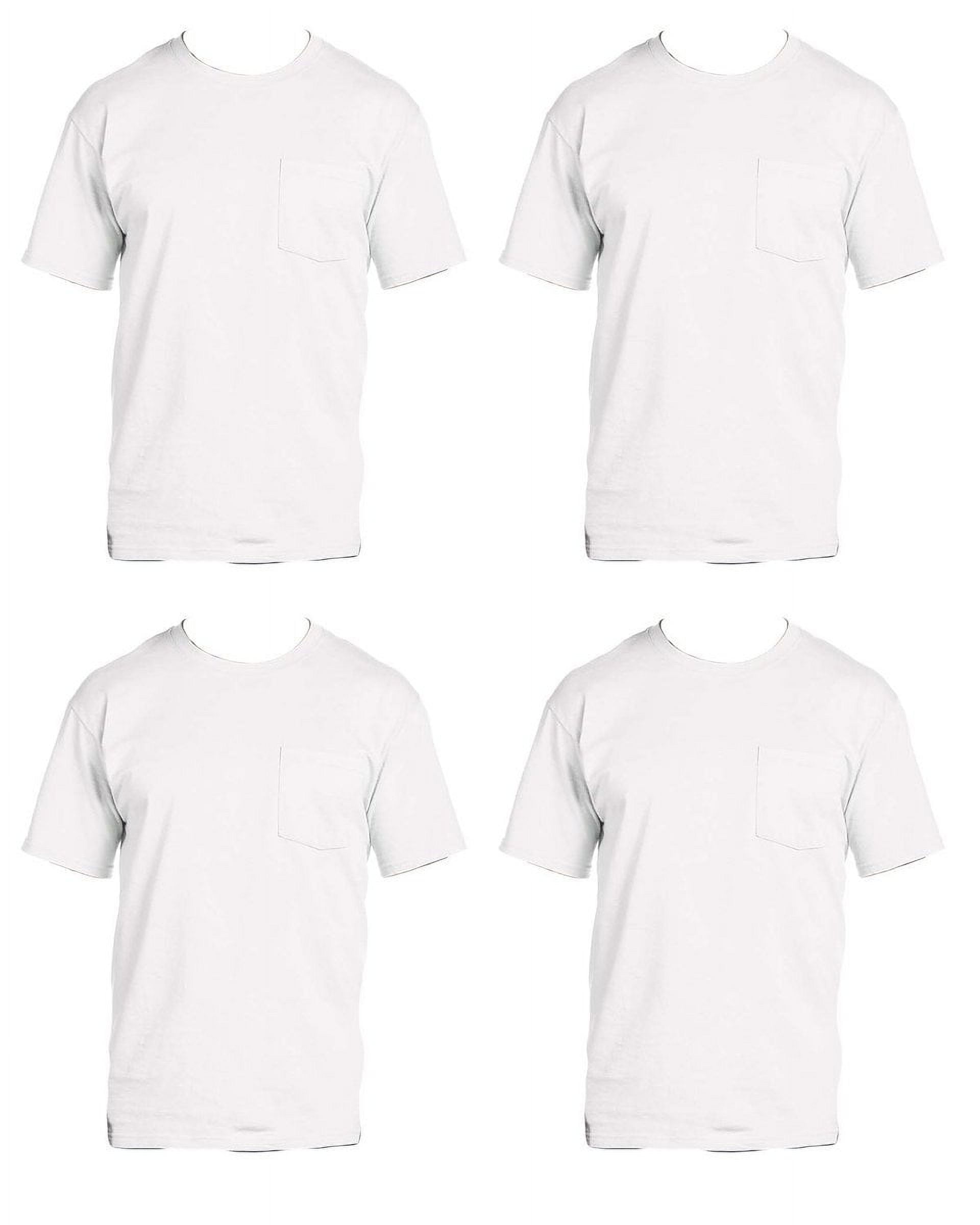 Fruit of the Loom Mens 4-Pack of Pocket T-Shirts, Pack of 4 - Walmart.com