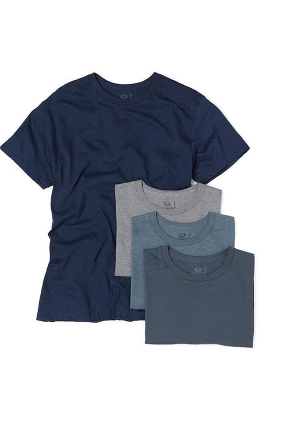 Mens 4Pack Assorted Crew-Neck Undershirts T-Shirts, 2XL Assorted