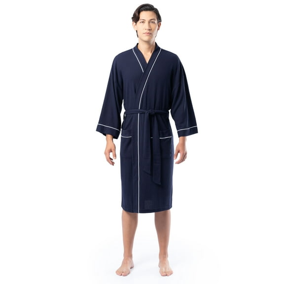 Fruit of the Loom Mens Beyondsoft Waffle Robe, One Size Fits Most and 2X/3X