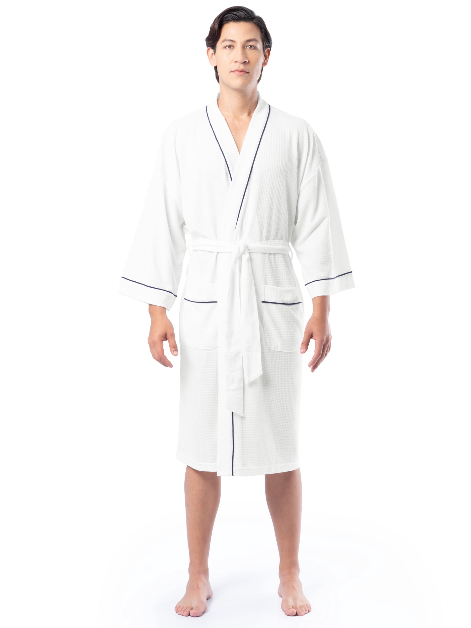 Fruit of the Loom Mens Beyondsoft Waffle Robe, One Size Fits Most and 2X/3X
