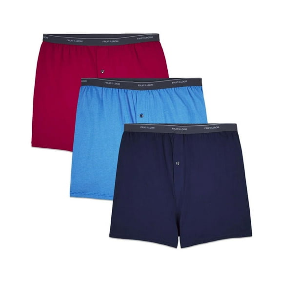 Fruit of the Loom Mens Big Man 3 Pack Knit Underwear (Assorted  4X)
